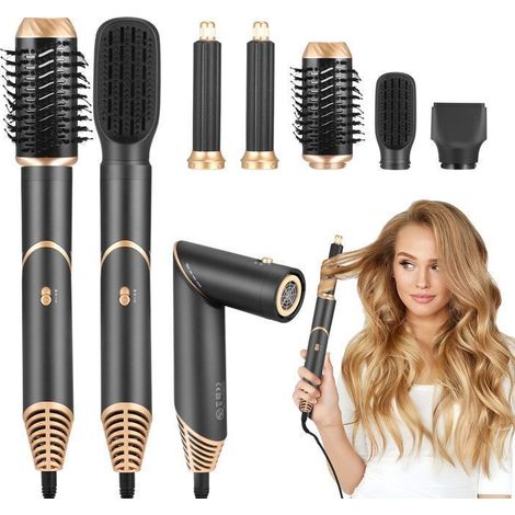 5-en-1 Air Styler Sèche-cheveux-TTLIFE-Boucleurs Auto-Wrap,Brosse Thermique Brushing avec 5 Accessoires, Brosse Soufflante (1/5)