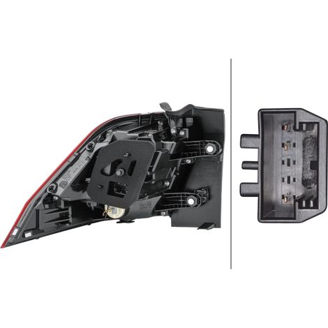 Feu arrière Hella 2SD 012 519-041 VW 5NA 945 096 C 5NA 945 096 D