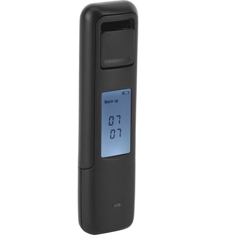 Alcootest portable avec écran LCD, éthylotest numérique pour vin, détecteur d'alcoolémie, analyseur d'ivresse au volant, souffleur CSY-006 Noir (1/5)