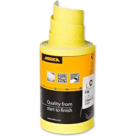Mirka Hiomant 115mm x 5M 150 Grit Sanding Roll