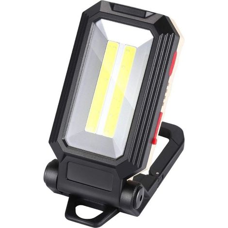 Lampe de travail rechargeable 2000 LM – 4 modes d'éclairage – Base magnétique et crochet – Étanche IPX4 pour chantier et camping (1/5)