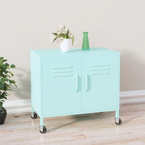 Armoire de rangement Armoire de chambre Menthe 60x35x56 cm Acier 98633 (1/5)