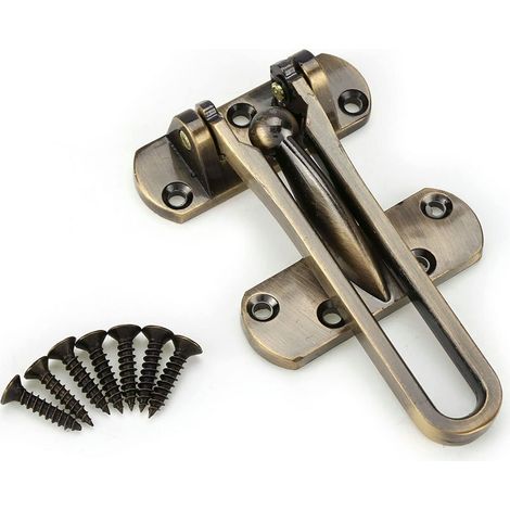 Serrure Porte Sécurité, Zinc, Barre Pivotante (Grande) (1/5)