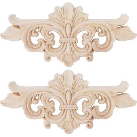 2-piece Long carved flower-shaped wall sconce, furniture decoration (1: 167.5 cm) (1/5)