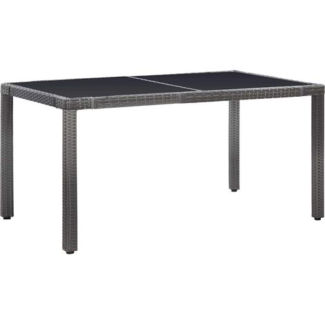 Maison Exclusive - Set da Pranzo da Giardino 7 pz in Polyrattan Grigio (1/5)