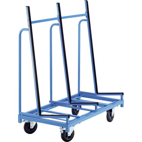 eurokraft pro, Chariot porte-vitres, 1 plateau, avec profilés (1/2)