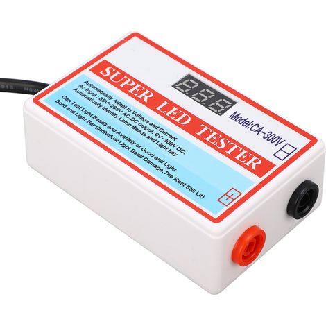 Testeur de LED pour écran LCD TV avec interrupteur (85V-265V) - Kit CA-300V avec fils de test, luminosité élevée, sans écran, norme européenne (1/5)