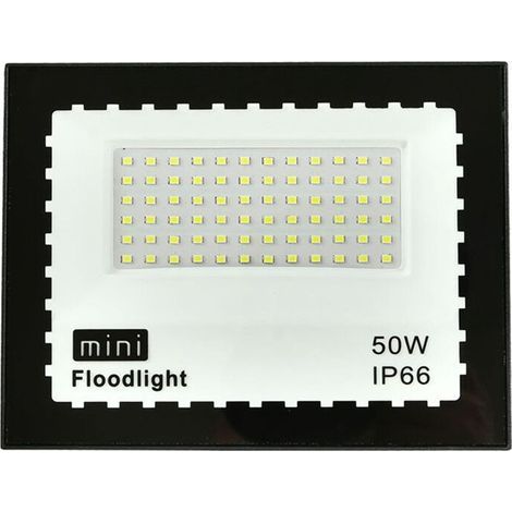 Projecteur LED 50W avec détecteur de mouvement, éclairage extérieur étanche, projecteur à réflecteur, adapté aux jardins et garages. (1/5)