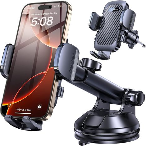 Support Telephone Voiture 【Ventouse Ultra Puissante (1/5)