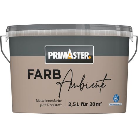 Primaster Farbambiente Wandfarbe matt naturbraun 2,5 L Wandfarbe (1/2)