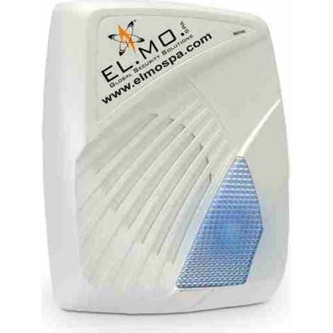 Sirena autoalimentata da esterno a 1 tromba con lampeggiatore LED blu e LED stato impianto arancione