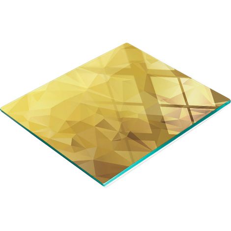 Tablero decorativo multifuncional de vidrio templado abstracto de 60x52 cm.