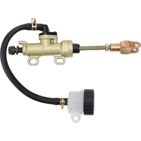 CNC-gefräste, blaue, runde Hinterradbremspumpe, kompatibel mit hydraulischen Bremszylindern für 50-150cc ATVs/Roller, Ersatzteil für eine Leistungssteigerung. (1/4)