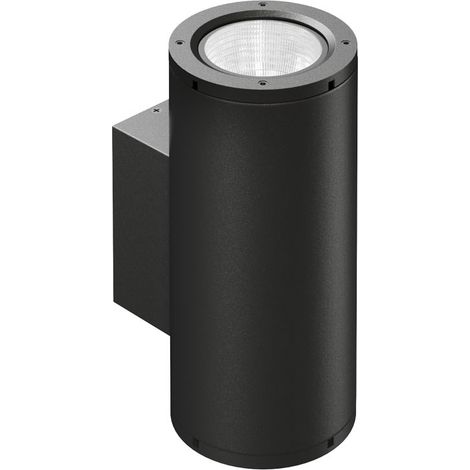 Applique murale LED Sunset XL 16W pour intérieur et extérieur, IP65, éclairage indirect, CCT 2700K/3200K/4000K, Noir - Beneito & Faure Design