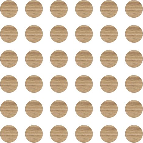 Cyclingcolors – Cache vis adhésif autocollant diamètre 25mm – Protection contre l'humidité et la poussière – Finition propre pour meubles – Chêne sauvage