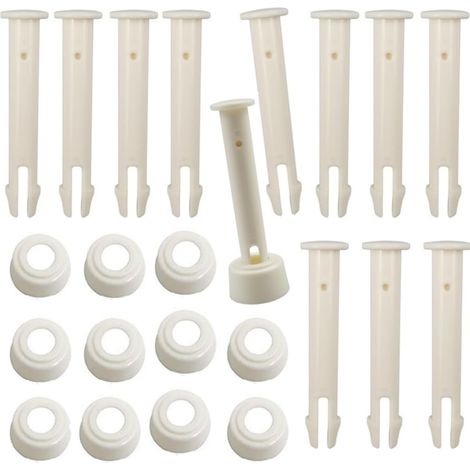 Goupilles en Plastique,12 pièces Goupilles de Joint de Piscine,Broches de Joint de Piscine,Piscine pour Joints de Piscine,pour piscines à cadre,longueur 5,5 cm (1/5)