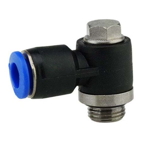 Adaptateur filetage à tube Banjo RS PRO vers Enfichable 6 mm Mâle M5 ( Prix pour Sachet de 10 )