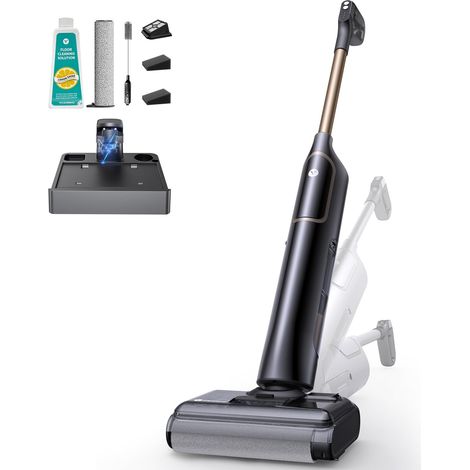 Aspirateur Laveur sans Fil, 8000Pa Pliage 180°, 3 Modes et Auto-Nettoyage, Réservoir 800ml, Lavage Pression et Anti-Enchevêtrement pour Tapis et Poils, avec Liquide de Nettoyage (1/5)