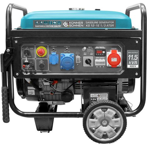 Könner & Söhnen – Générateur à essence 3.2kW – Monocylindre – Démarrage électrique – Autonomie 8h – Puissance sonore 58dB – Pour chantiers humides (1/5)
