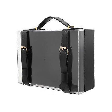 Boîte cadeau en acrylique avec poignée - Coffret cadeau de mariage - Emballage pour cadeaux de fêtes (1/2)