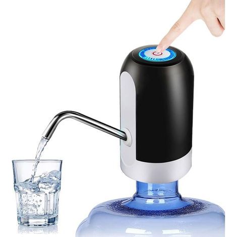 Pompe à eau de 5 gallons, pompe à bouteille d'eau de 5 gallons, pompe à eau potable automatique à chargement USB, distributeur d'eau électrique portable, interrupteur de bouteille d'eau (1/5)