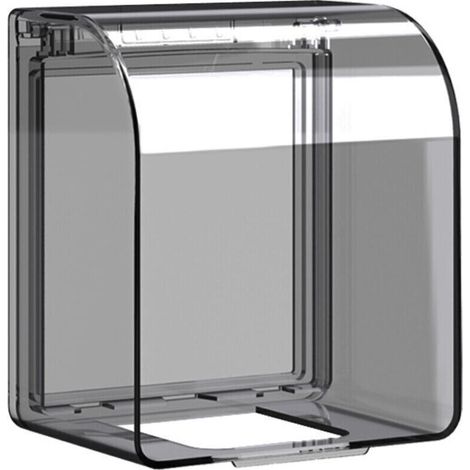 Couvercle étanche pour prise 86 mm – Protection IP44 salle de bain et cuisine, dimensions 12,2 × 10,8 × 7,3 cm