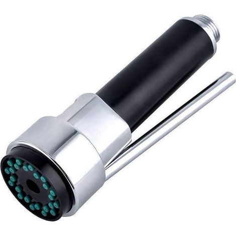 Küchenarmatur aus Messing mit Ausziehbrause, versenkbare Küchenarmatur, Ersatz-Ausziehbrause, Chrom-Finish, G1/2, OUYLAF (1/5)