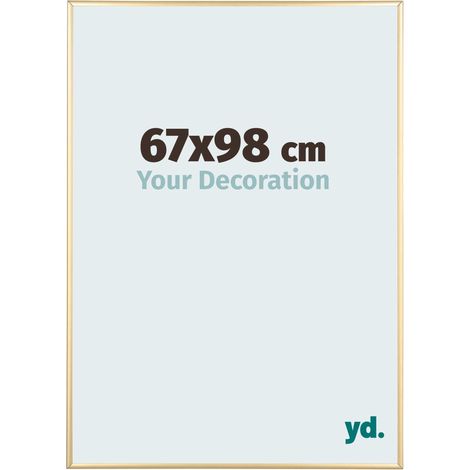 yd. - Cadre photo 67x98 - Or - Aluminium - Kent
