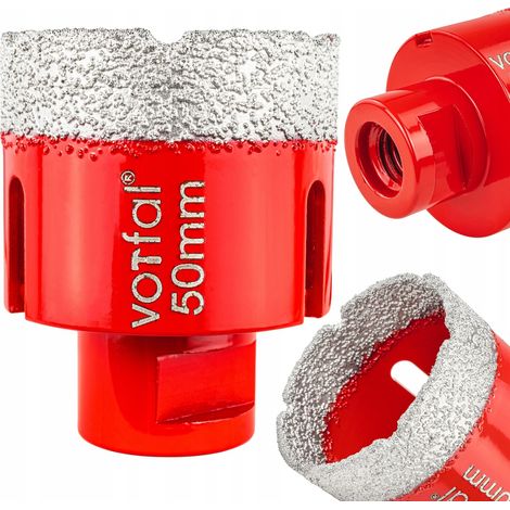 Diamantkernbohrer 50 mm M14 für Grès Fliesen Stein Glasur (1/4)