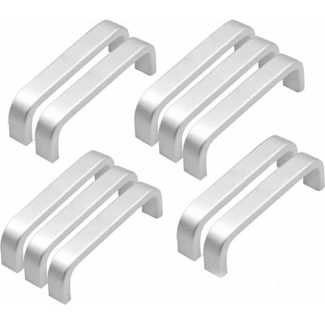 Placard Poignée, Mini Aluminium Cuisine Armoire Porte Poignées Placard Tiroir Chambre Meubles Tirer (96MM) 10pcs (1/5)
