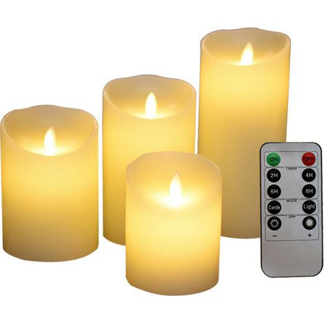 Ahlsen LED-Kerzen, 5er-Set, dekorative Kerzen, flammenlose Kerze mit 10-Tasten-Fernbedienung (1/5)