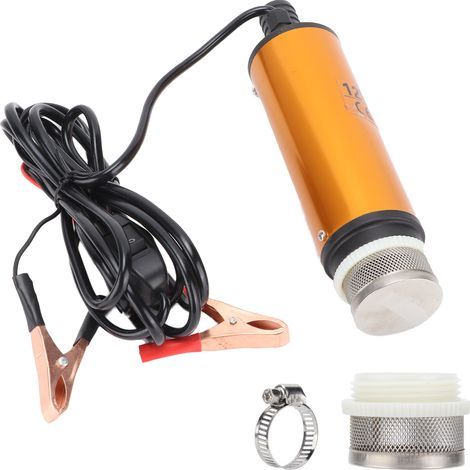 SUNXURY C.C portatif 30L/minute de pompe submersible électrique mini 12V 51mm pour l'eau diesel de kérosène (1/5)