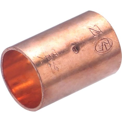 Manchon cuivre à souder double femelle égal NOYON & THIEBAULT - Ø 14 mm - 918-14L1