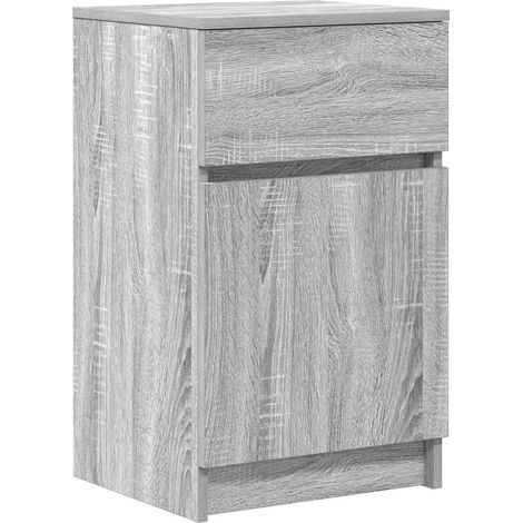 Maison Exclusive - Nachttisch Grau Sonoma 39x35x65 cm Holzwerksto