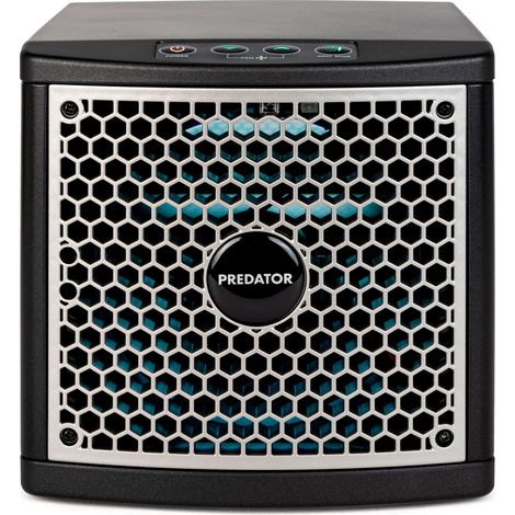Glaziar Predator S141UV Purificador Aire Ionizador, Purifica Desinfecta Aire y Superficies al 99,99%, Hasta 140m² Mando 20W Negro