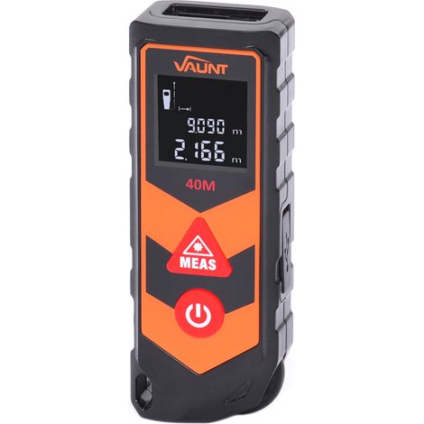 Vaunt V1501005 40m Red Beam Laser Distance Measure & Curve Measure with Scroller (1/5)