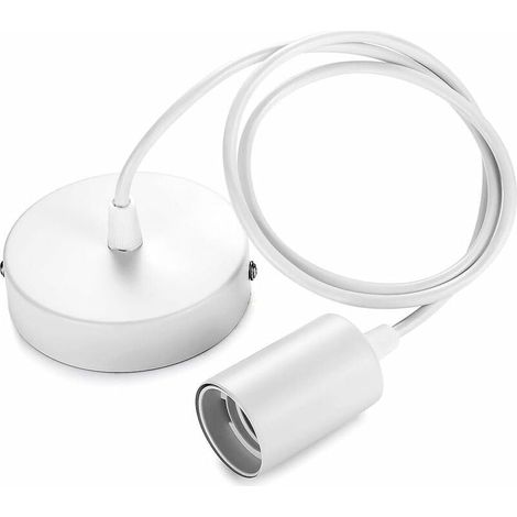 Suspension en métal, douille E27 avec câble, suspension par corde de 100 cm (1/5)