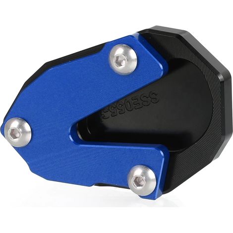 (Bleu SANS LOGO) Compatible avec les motos YAMAHA YZFR6 YZF R6 2013-2022 : extension de béquille latérale, plaque de support maxpower (1/4)