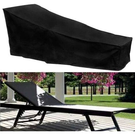 Housse De Chaise Longue - Tissu Oxford 210D Imperméable Et Anti-UV - Pour Jardin Et Terrasse - Dimensions 200x75x40/70cm (1/5)