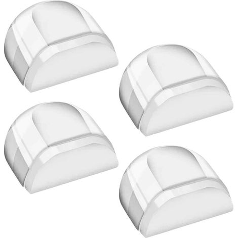 Stop Porte Au Sol - En Polyuréthane Transparent - Pour Sols Lisses - Protection Mur Et Meuble - Lot De 4 (1/5)