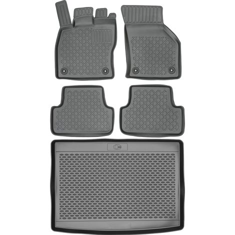 Volkswagen Golf VII Hatchback a partir de 2020 SET - Alfombrillas para coche + alfombrilla para maletero