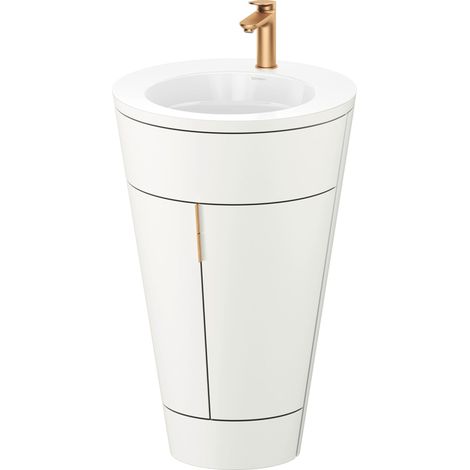 Duravit Starck 1 conjunto encolado de pie, redondo,