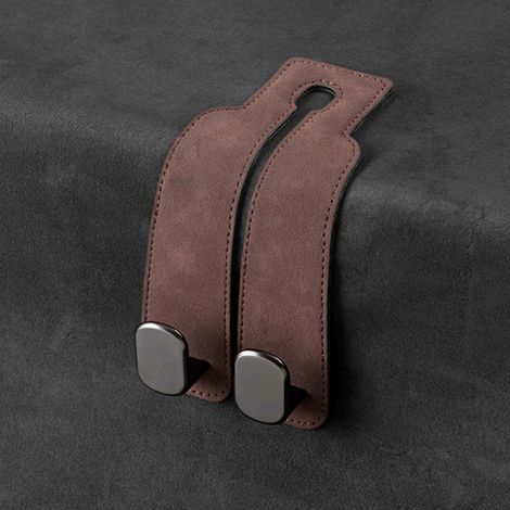 2-in-1 Universal-Autositz-Kopfhaken, Doppelclips für Handtasche, Rucksack und Hängeaufbewahrung, Rücksitz-Organizer-Zubehör (1/5)