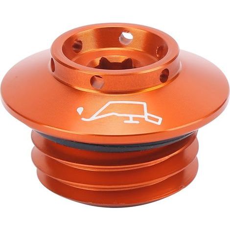 Bouchon de remplissage d'huile moteur de moto, bouchon de sortie de gaz adapté à 1290 Super R édition spéciale 2016 Orange (1/5)