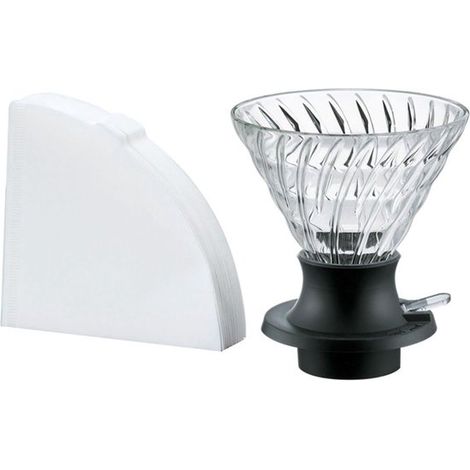 Filtre à café intelligent – Cafetière à filtre – Extracteur de café par immersion – Coffret à café – Accessoires pour le café à la maison (transparent) (1/5)