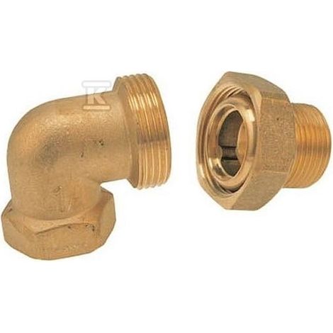 Raccord en laiton 5/4" coudé avec joint torique
