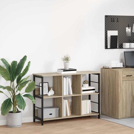 Bücherregal Sonoma-Eiche 102 x 32 x 72,5 cm Holzwerkstoff (1/5)