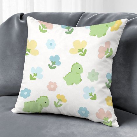 Housse de coussin printemps fleurs, décoration maison style ferme,45×45cm (1/5)