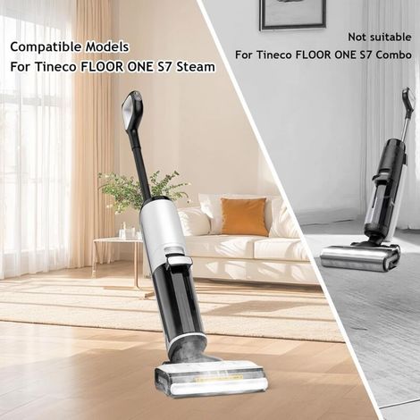 Brosse à rouleau + filtre pour Tineco Floor One S7 Steam aspirateur sec et humide pièces de rechange, ensemble d'accessoires 2 rouleaux de brosse + 3 filtres