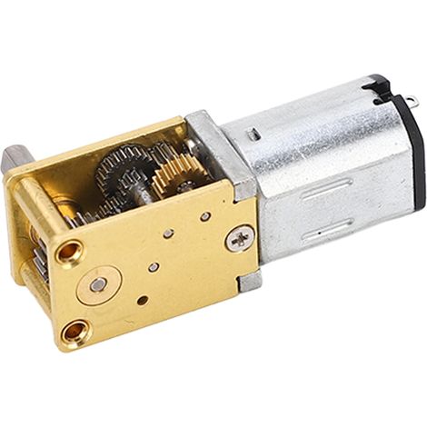 Turbo Worm 3V DC Mikro-Bürstengetriebemotor, Miniatur-Untersetzungsgetriebe mit Welle und fester Halterung, 30 U/min. (1/5)